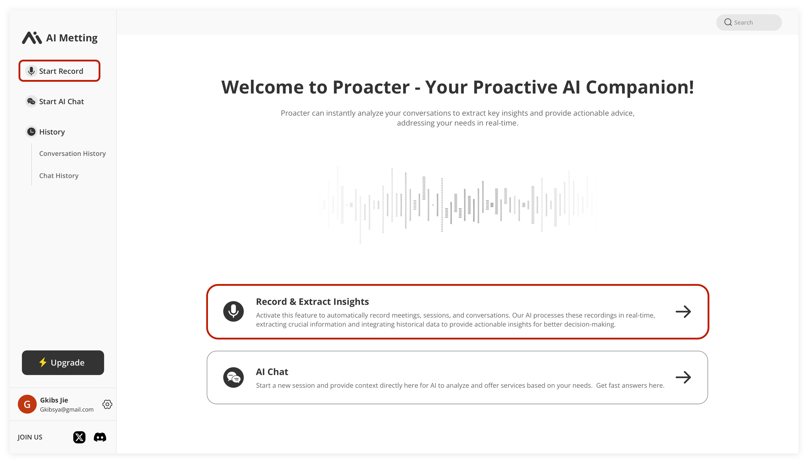 Start recording
